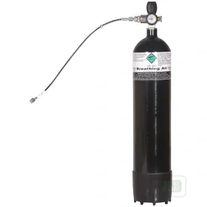 7L POTÁPAČSKÁ FĽAŠA S MANOMETROM A HADICOU