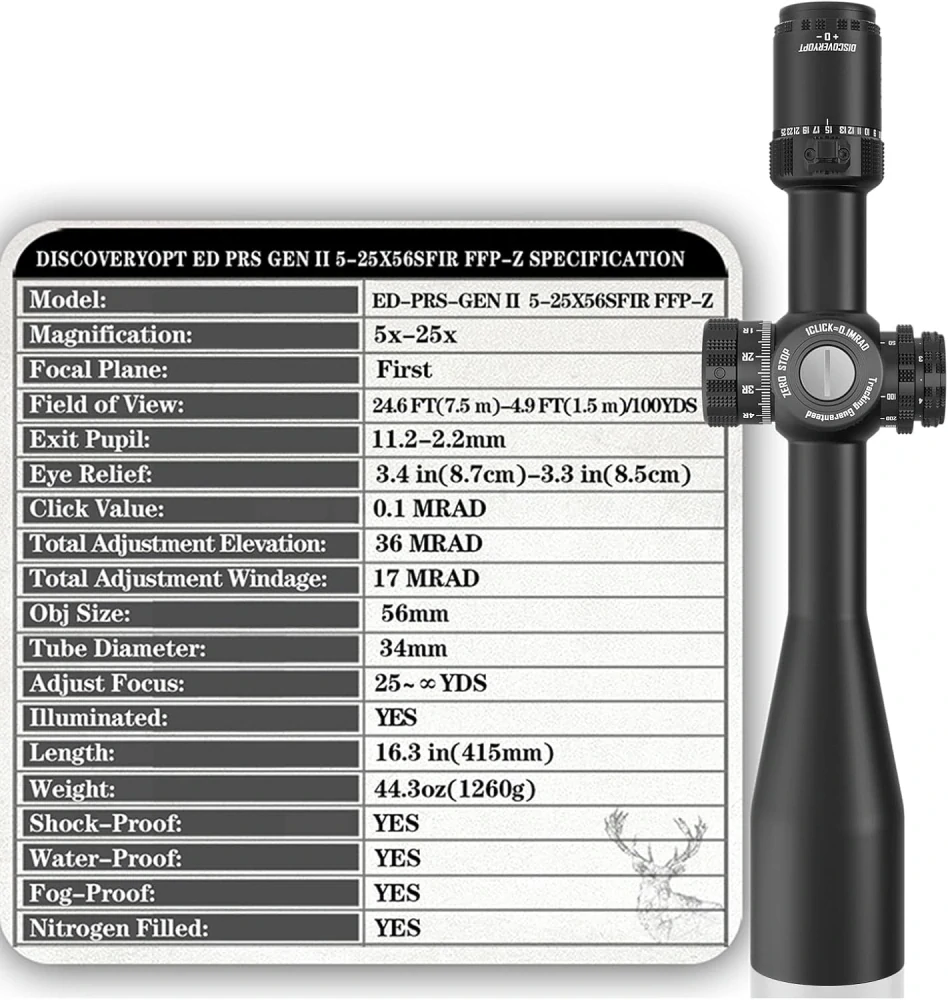 Puškohľad Discovery ED 5-25x56