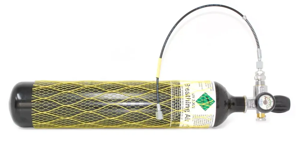 3L POTÁPAČSKÁ FĽAŠA S MANOMETROM A HADICOU