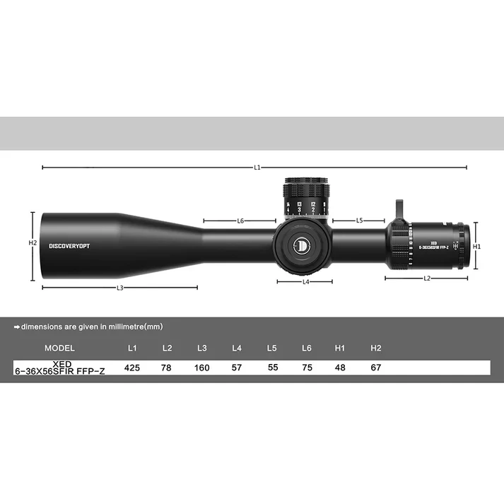 Puškohľad Discovery XED 6-36x56